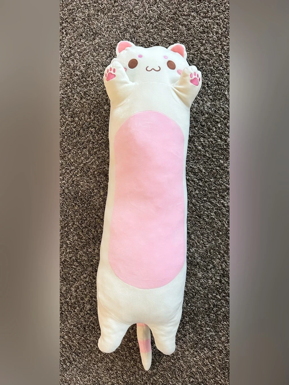 Long Cat Plush Toy – Ultra Soft Cat Plush Pillow Stuffed Animal 35”